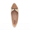 Sapatilha Comfort Mocassim Bico Fino Laço Baunilha e Mel Fargo