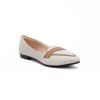 Sapatilha Comfort Bico Fino Olho De Gato Off White Fargo