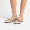 Sapatilha Comfort Bico Fino Olho De Gato Ouro Fargo