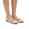 Sapatilha Comfort Bico Fino Olho De Gato Off White Fargo