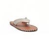 Rasteira Flat Dedo Tira Larga Pespontada Off White Fargo