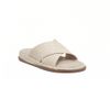 Sandália Flatform Tiras Cruzadas Tressê Off White Fargo