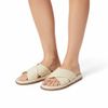 Sandália Flatform Tiras Cruzadas Tressê Off White Fargo