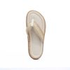 Sandália Flatform De Dedo Trama Natural Amêndoa Fargo
