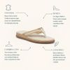 Sandália Flatform De Dedo Trama Natural Amêndoa Fargo