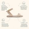 Sandália Flat Tiras Tressê Tornozelo Off White Fargo