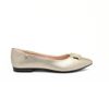 Sapatilha Comfort Bico Fino Enfeite Ouro Fargo