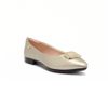 Sapatilha Comfort Bico Fino Enfeite Ouro Fargo