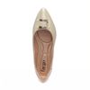 Sapatilha Comfort Bico Fino Enfeite Ouro Fargo