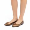 Sapatilha Comfort Bico Fino Enfeite Bronze Fargo