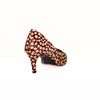 Scarpin Salto Medio Fino Couro Estampado Bambi Fargo