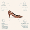 Scarpin Salto Medio Fino Couro Estampado Bambi Fargo