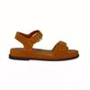 Sandália Flatform Couro Fivelas Âmbar Fargo