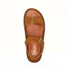 Sandália Flatform Couro Fivelas Âmbar Fargo