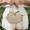 Bolsa Casual Pequena Couro Saddle Cocreto Fargo