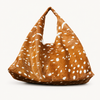 Bolsa Sacola Hobo Pelo Estampa Bambi Print Couro Fargo