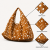 Bolsa Sacola Hobo Pelo Estampa Bambi Print Couro Fargo
