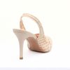 Scarpin Salto Alto Fino Trama Natural Fargo