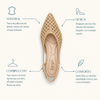 Scarpin Salto Alto Fino Trama Natural Fargo