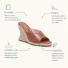 Sandalia Salto Anabela Alto Mule Âmbar Fargo