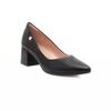 Scarpin Comfort Salto Medio Bloco Básico Preto Fargo