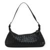 Bolsa Baguette Pequena Trançado Tressê Preto Fargo