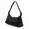Bolsa Baguette Pequena Trançado Tressê Preto Fargo