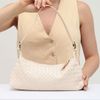 Bolsa Baguette Pequena Trançado Tressê Off White Fargo
