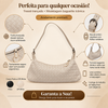 Bolsa Baguette Pequena Trançado Tressê Off White Fargo