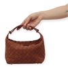 Bolsa Baguette Pequena Trançado Tressê Âmbar Fargo