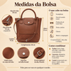 Bolsa de Mão e Tiracolo Pequena Âmbar Fargo