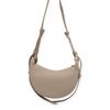 Bolsa Baguette Pequena Meia-Lua Amêndoa Fargo