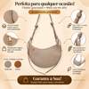 Bolsa Baguette Pequena Meia-Lua Amêndoa Fargo