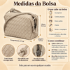 Bolsa Transversal Pequena Tressê Off White Fargo