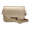 Bolsa Tiracolo Pequena Retangular Dourado Fargo