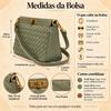 Bolsa Baguette Pequena Retangular Verde Salvia Fargo