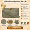 Bolsa Baguette Pequena Retangular Verde Salvia Fargo