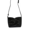 Bolsa Baguette Pequena com Recortes Preto Fargo