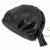 Bolsa Pouch Pequena Franzido Preto Fargo