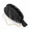 Bolsa Pouch Pequena Franzido Preto Fargo