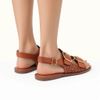 Rasteira Laser E Maxi Fivelas Terracota Fargo