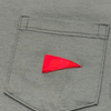 Camiseta Manga Curta com Bolso Burgee Pocket Mar Azul Florence