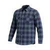 Camisa Manga Longa Flanela Azul Florence