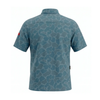 Camisa Manga Curta Camo Azul Florence