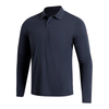 Camisa Polo Manga Longa Airtex Azul Marinho Florence