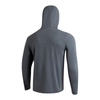 Camiseta Manga Longa com Capuz Airtex Cinza Mescla Claro Florence