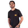 Camiseta Manga Curta Burgee Coral Pocket Preto Florence