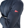 Camiseta Manga Longa UV com Capuz Preto Florence