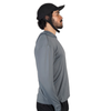Camiseta Manga Longa UV com Capuz Cinza Escuro Florence