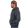 Moletom Canguru com Capuz Halftone Hoodie Cinza Escuro Florence